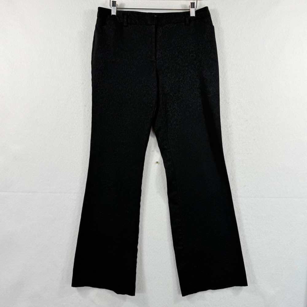 Envision Studios Jacquard Pants Womens 10 Black Paisley Damask Whimsigoth Goth